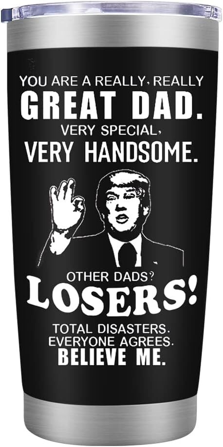 Fathers Day Dad Gifts from Daughter Son,Dad Birthday A Black 20oz-image