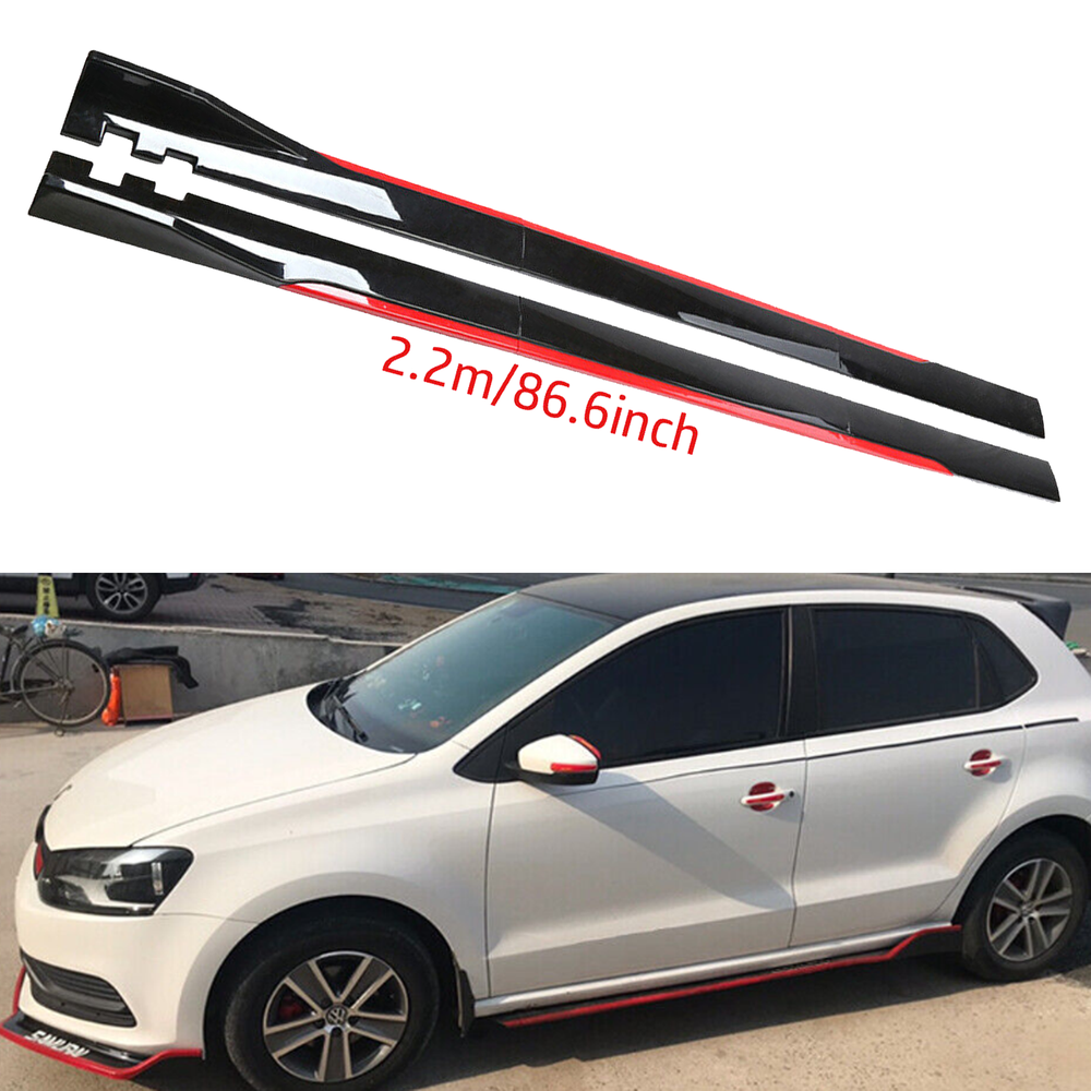 For VW Polo MK5 MK6 GTI Side Skirt Extension Body Kit Splitter Spoiler 2.2 m