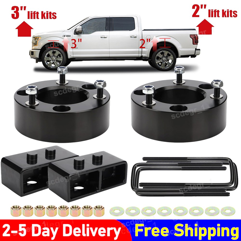 3 Inch Front 2 Inch Rear Leveling Lift Kit for 2004-2022 Ford F150 2WD 4WD