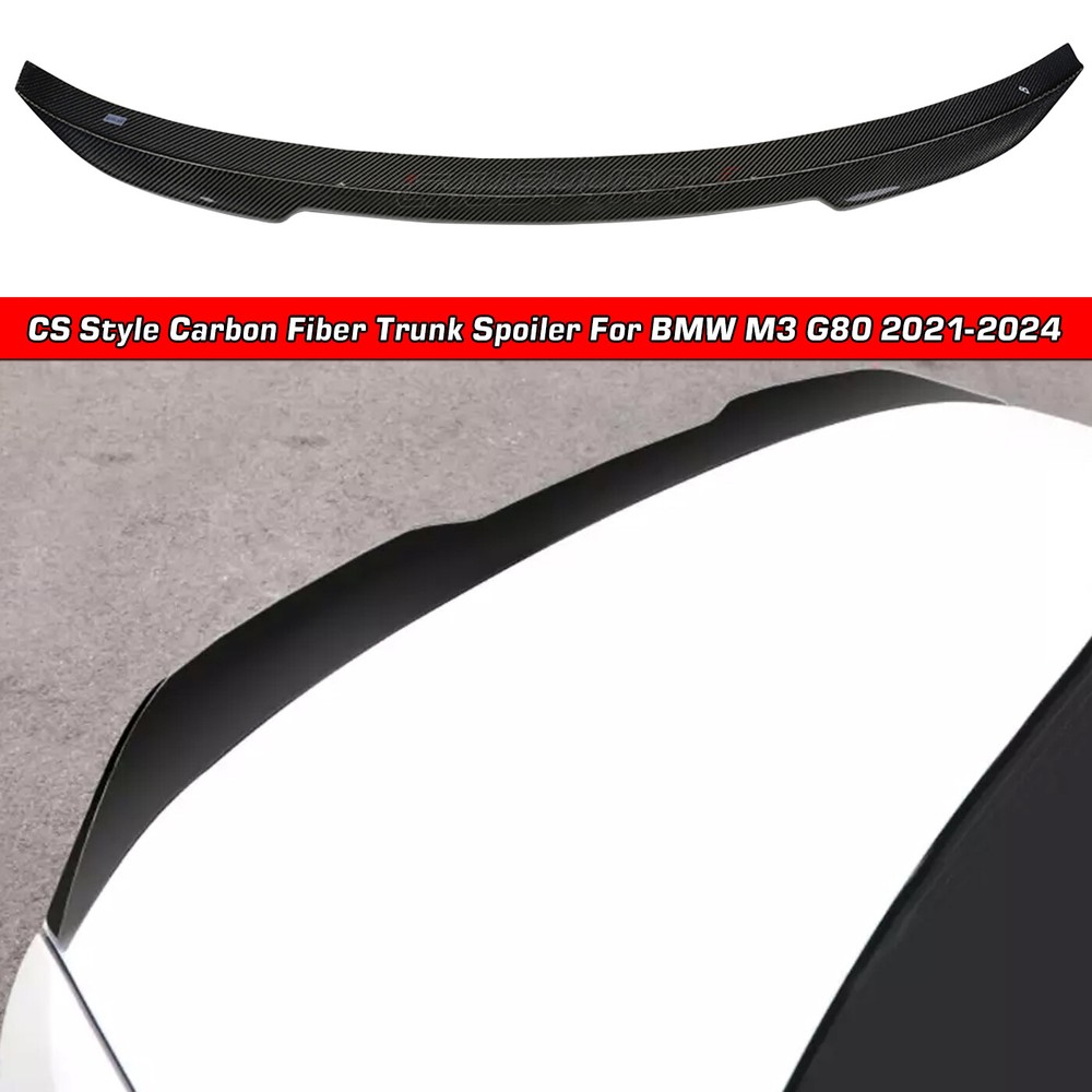 Carbon Fiber CS Style Trunk Spoiler for BMW M3 G80 2021-2024