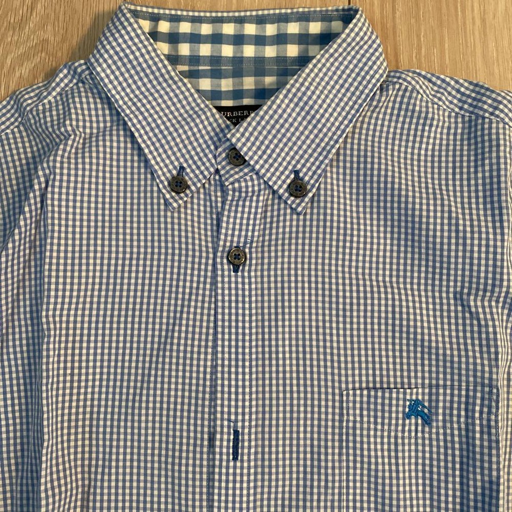 Burberry Black Label 3/4 Sleeve Gingham Shirt F/S from Japan
