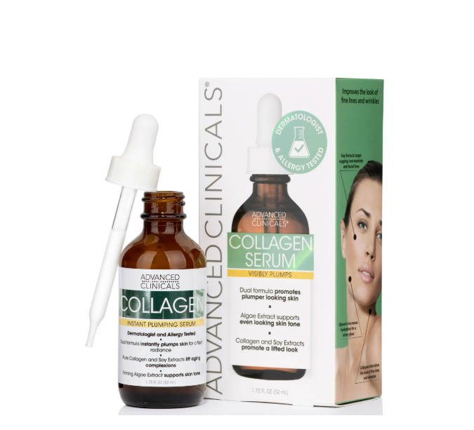 Advanced Clinicals Collagen Instant Plumping Serum - 1.75oz