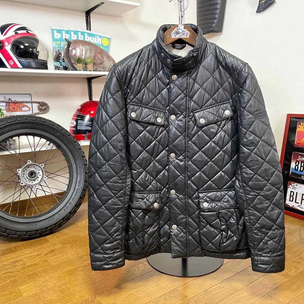 Barbour Mcqueen Collection Nylon Jacket Men's Size XL Black Pre-owned