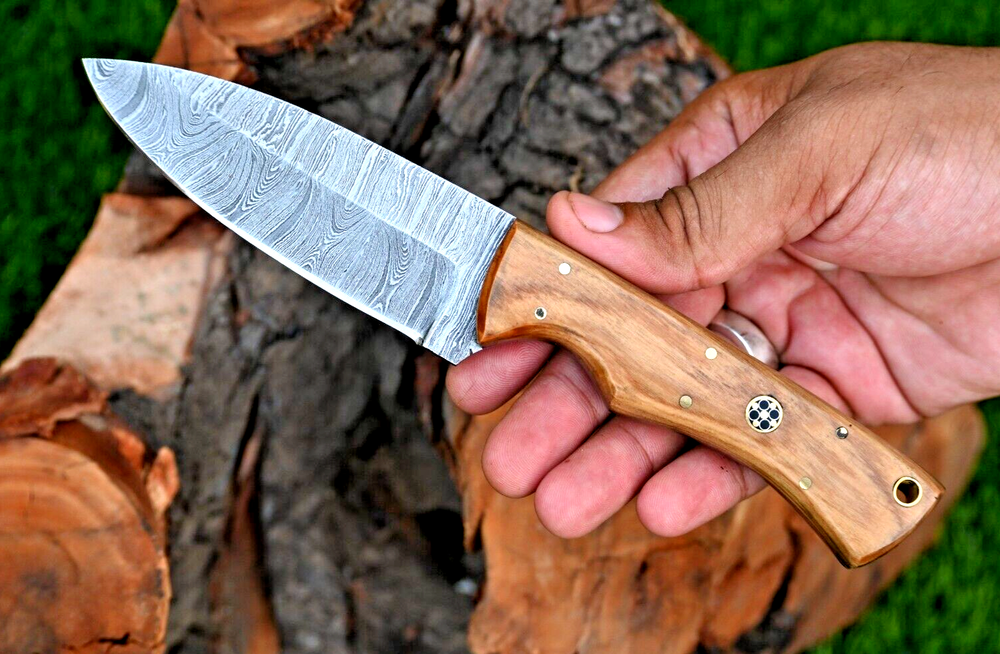 Custom Made Forged Damascus Steel Hunting Knife BushCraft Survival 2895