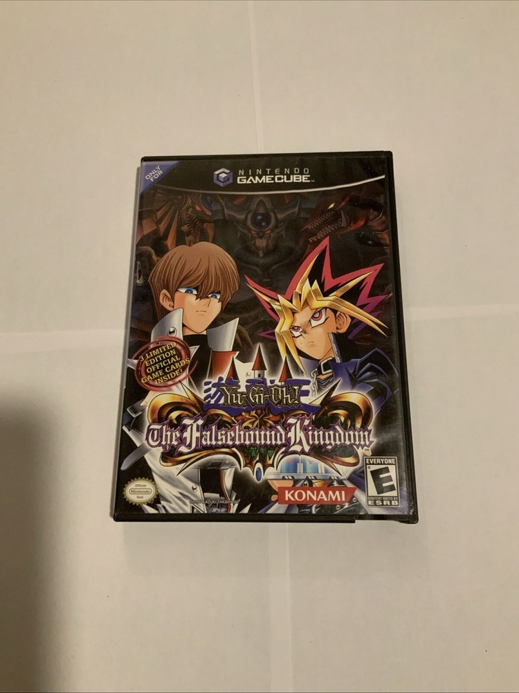 Yu-Gi-Oh The Falsebound Kingdom GameCube 2003 Complete CIB with Promo Cards New