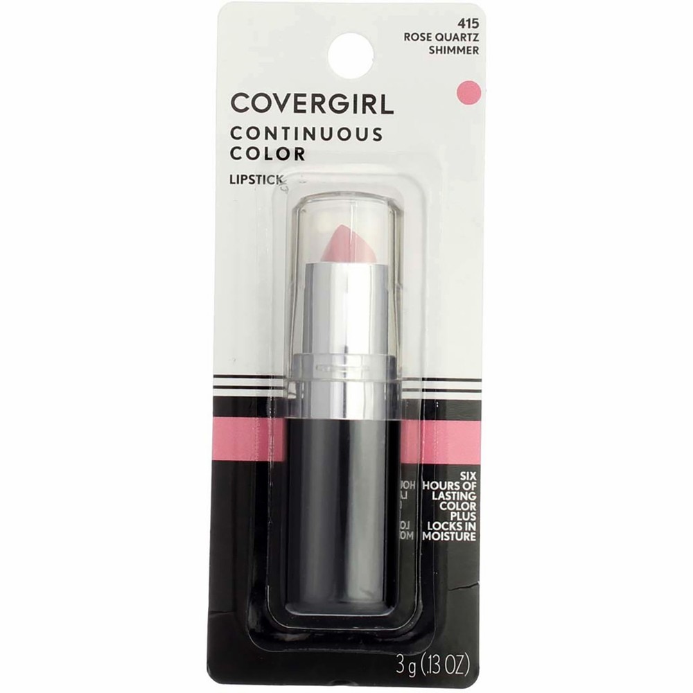 CoverGirl Continuous Color Lipstick, Rose Quartz, 0.13 oz