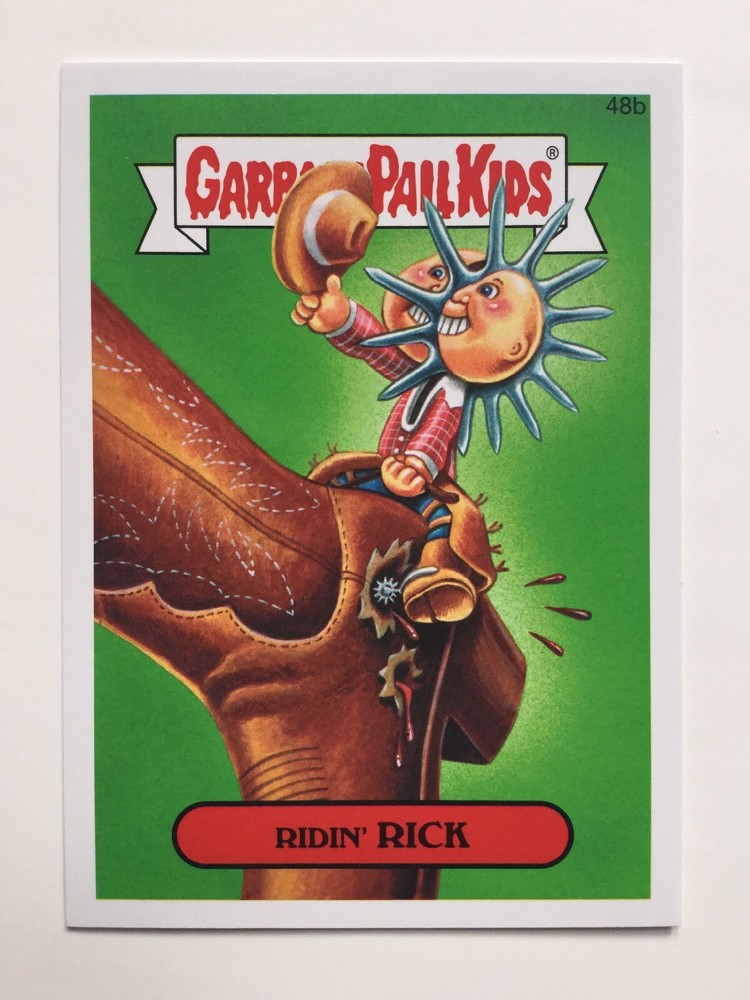 Garbage Pail Kids 2015 Topps Sticker 48b Ridin’ Rick