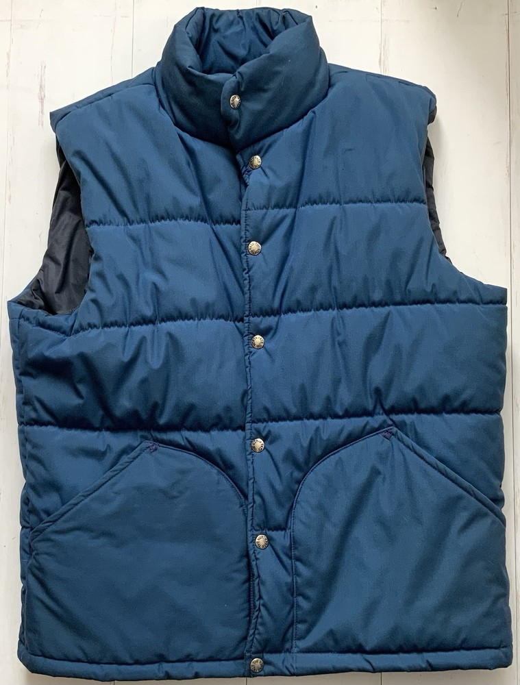 Vintage The North Face Brown Label Vest Blue Gray USA Made Size XL