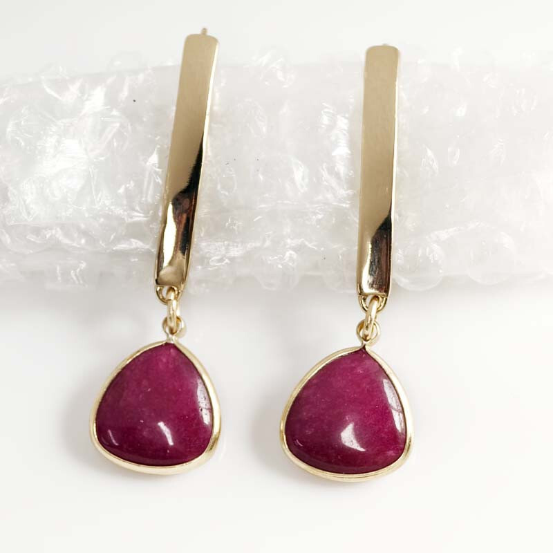 New DKNY Stone Teardrop Drop Earrings Gift Fashion Women Party Holiday Jewelry