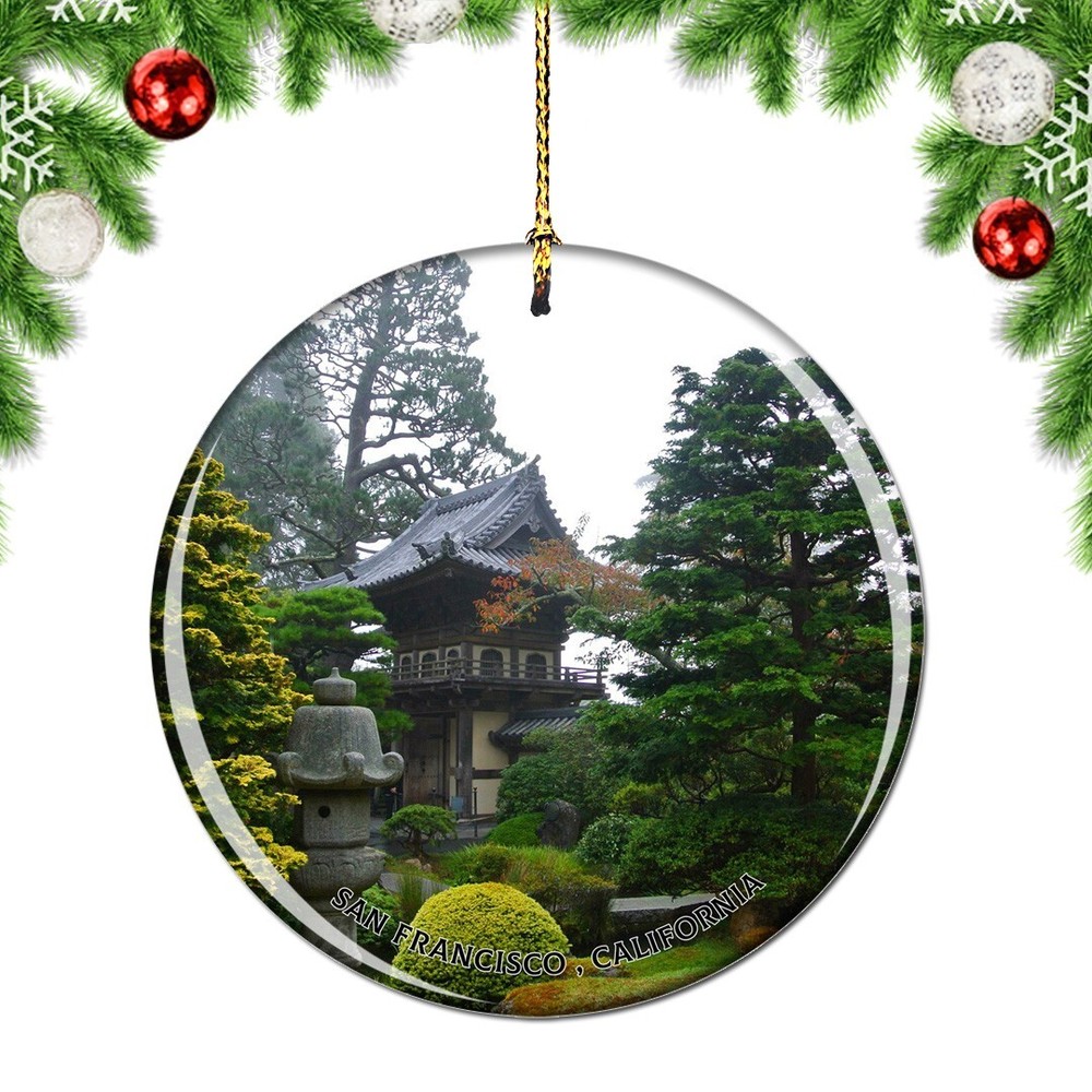 California San Francisco Japanese Tea Ga Christmas ornament city travel souvenir