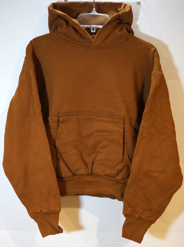 Yeezy Gap Heavyweight Double Layer Brown Hoodie Size Small