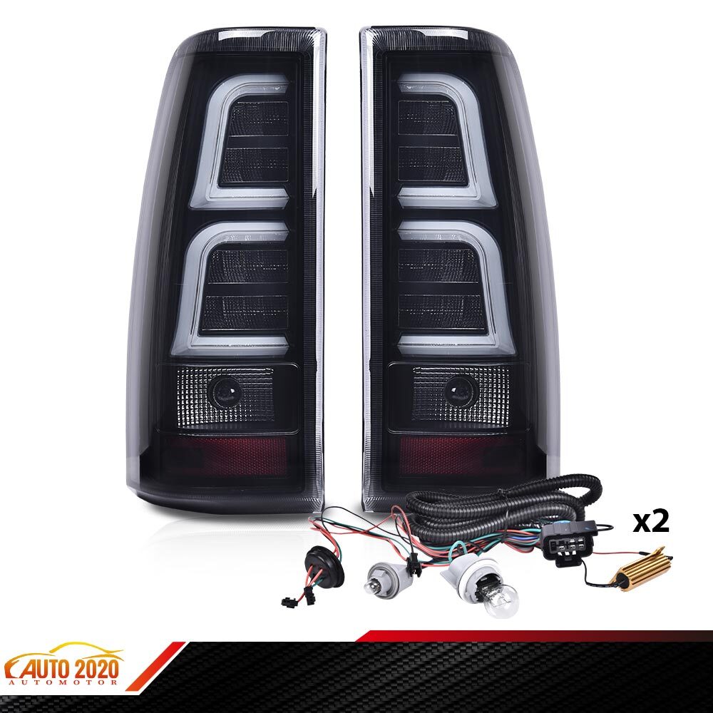 Smoke Lens LED Tail Lights Brake Lamps Fit For 1999-2006 Chevy Silverado LH&RH