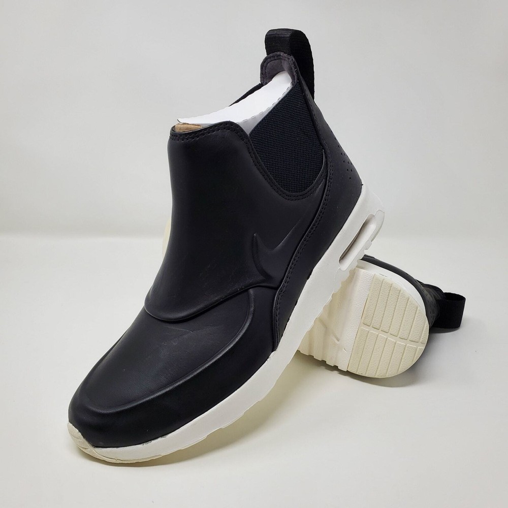 Nike Air Max Thea Mid Black Sail Leather Sneaker Boot 859550-001 Women's Size 7