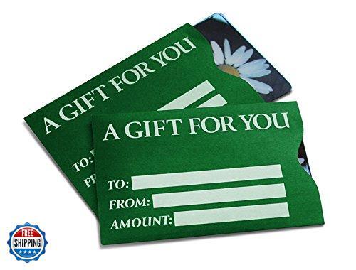 Green Basic Gift Card Sleeves - 100 Pack-image