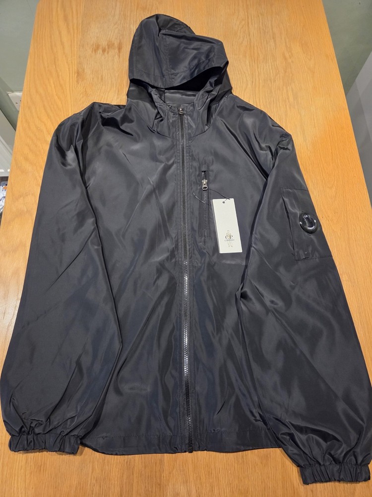 C.P. Company Goggle Hooded Jacket Black | Large | New With Tags | CP Company