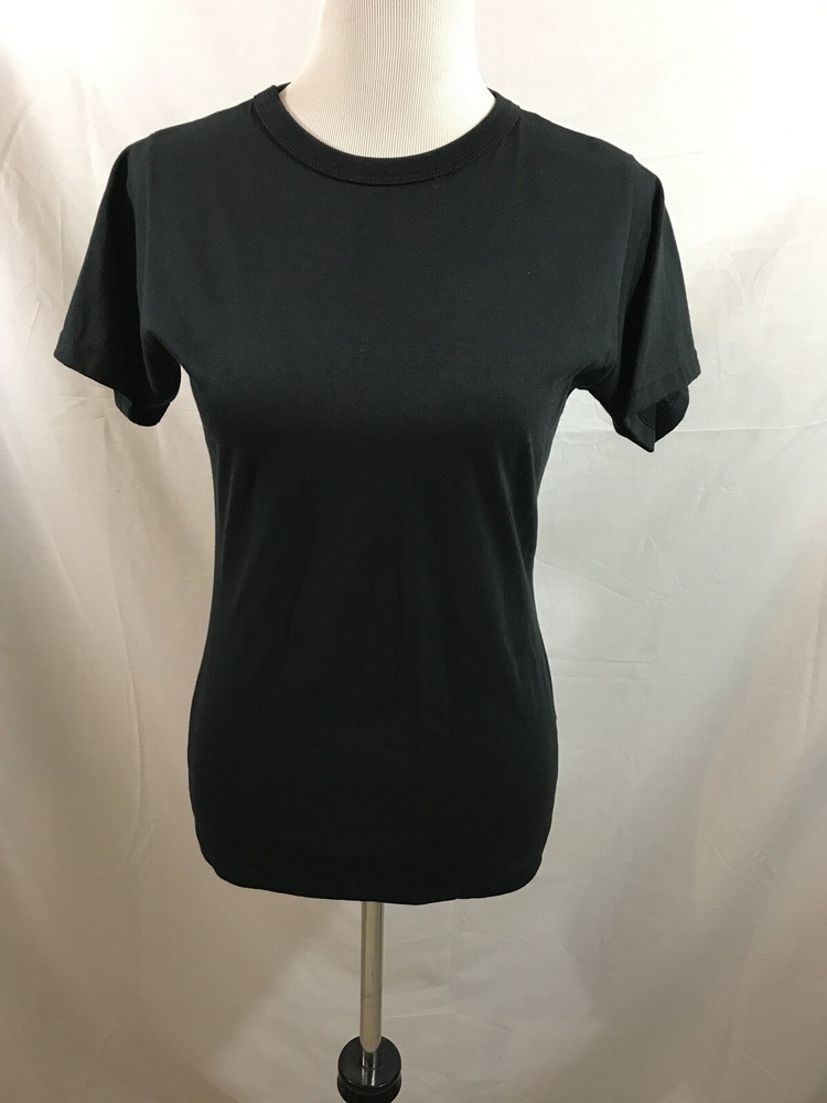 Russell Athletic Women's Black Short Sleeve T-Shirt - Small-image