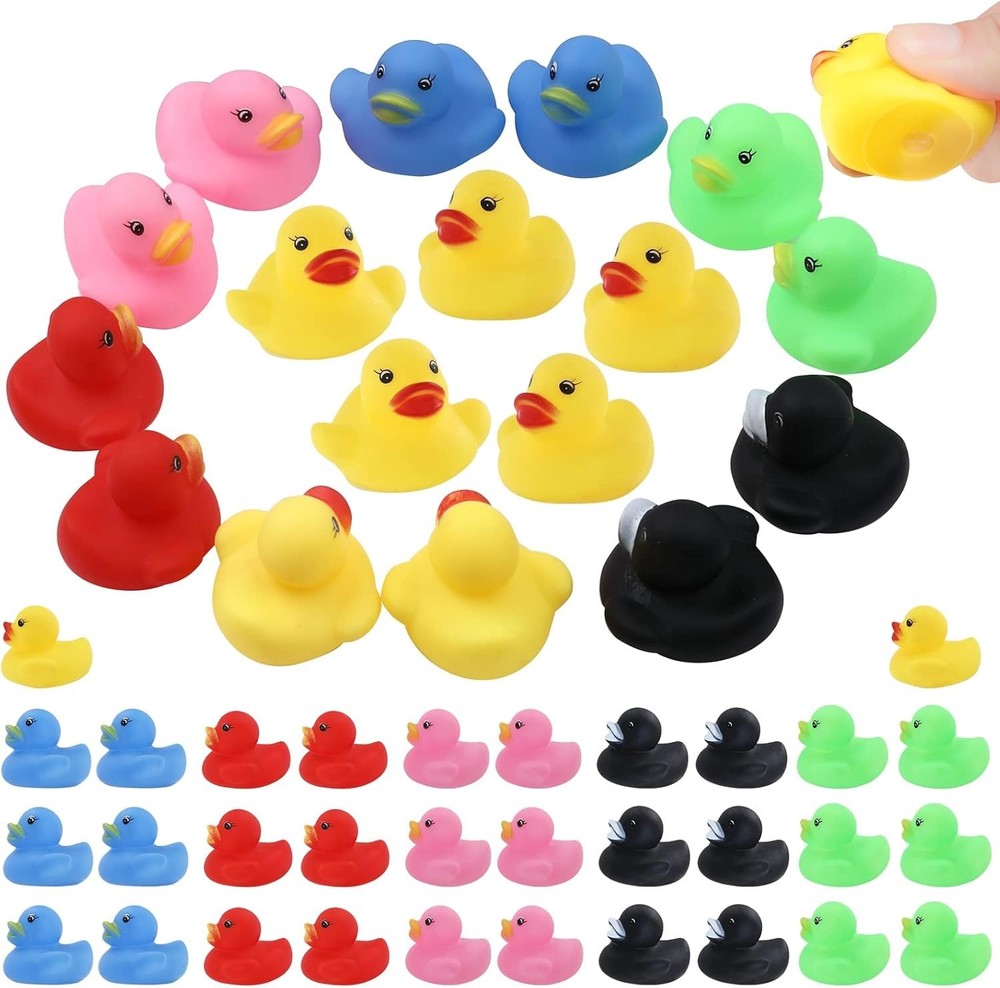50-Piece Assorted Jeep Rubber Duck Bulk Pack for Cruise Ducking Fun