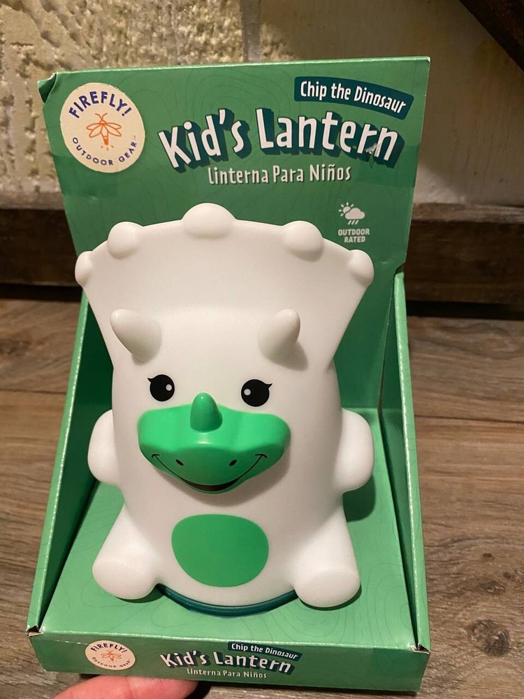 New- Firefly! Chip the Dinosaur Kid's Lantern (Battery Powered Multicolor LEDS)