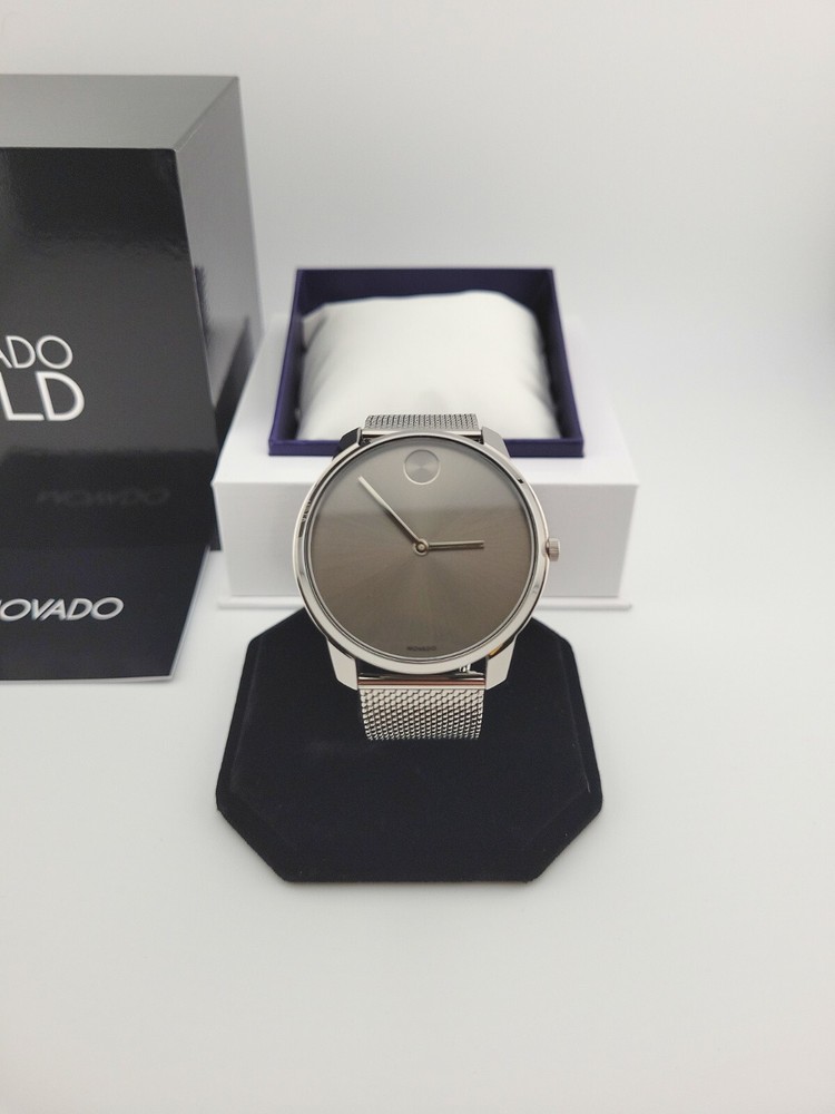 Movado Mens Bold Gray Dial Stainless Steel Watch 3600599 695 USD