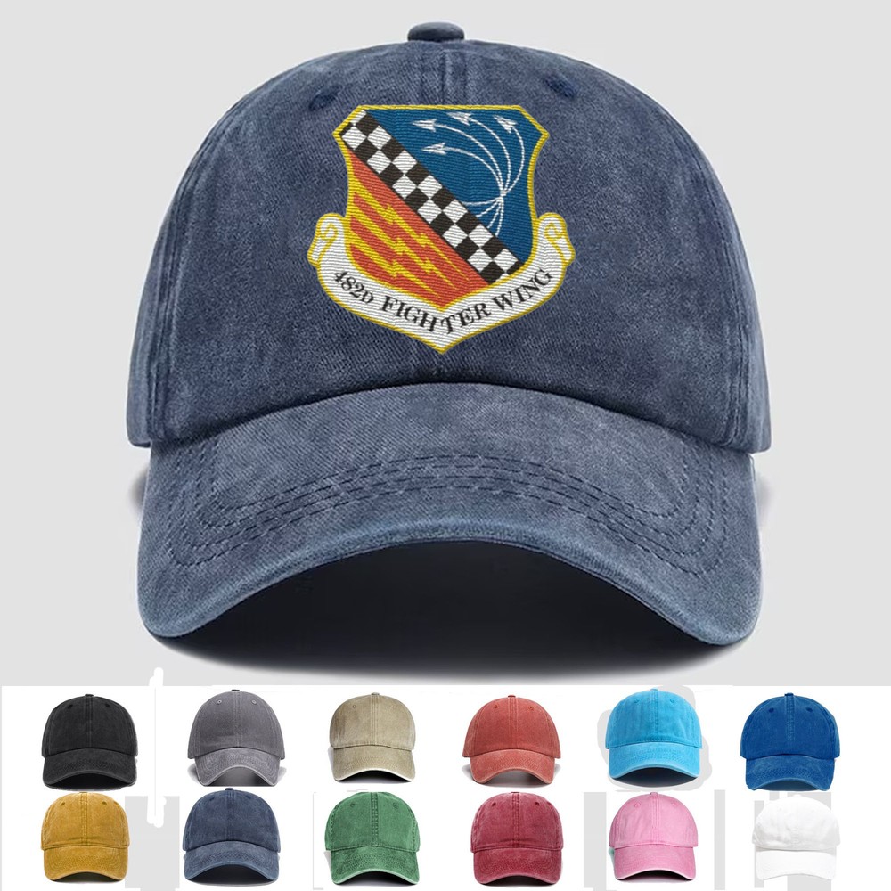 Custom Embroidered Hat 482nd Fighter Wing, Veteran Cap, Trucker Hat, Gift Idea