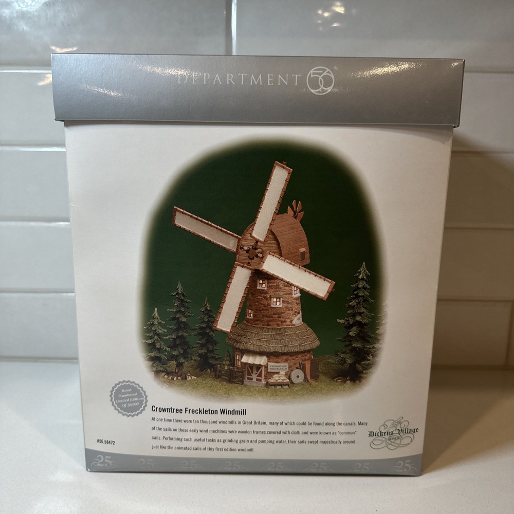 Dept 56 Crowntree Freckleton Windmill 58472 Limited Edition 30000 Rare Sealed