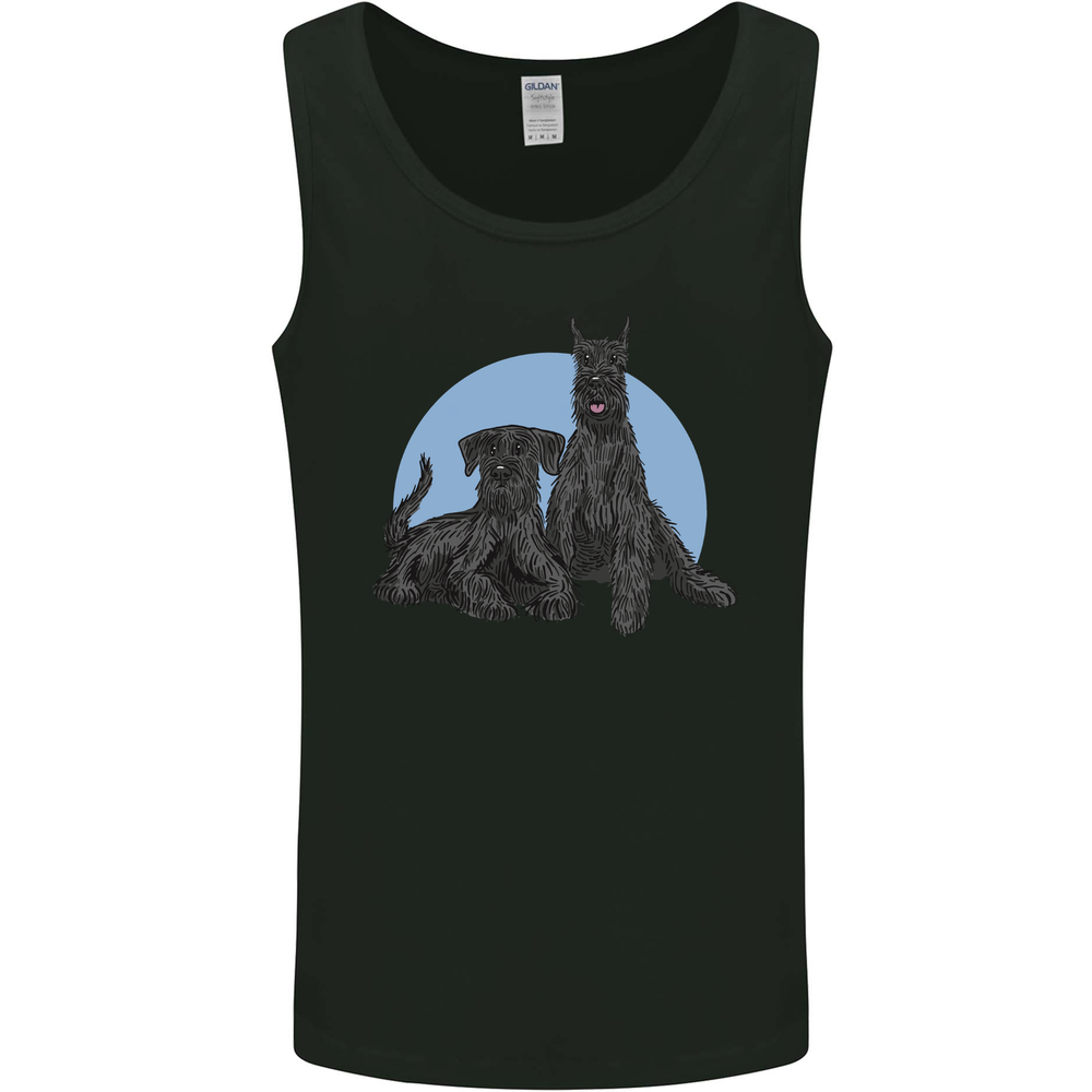 A Pair of Schnauzer Gigantes Dog Mens Vest Tank Top