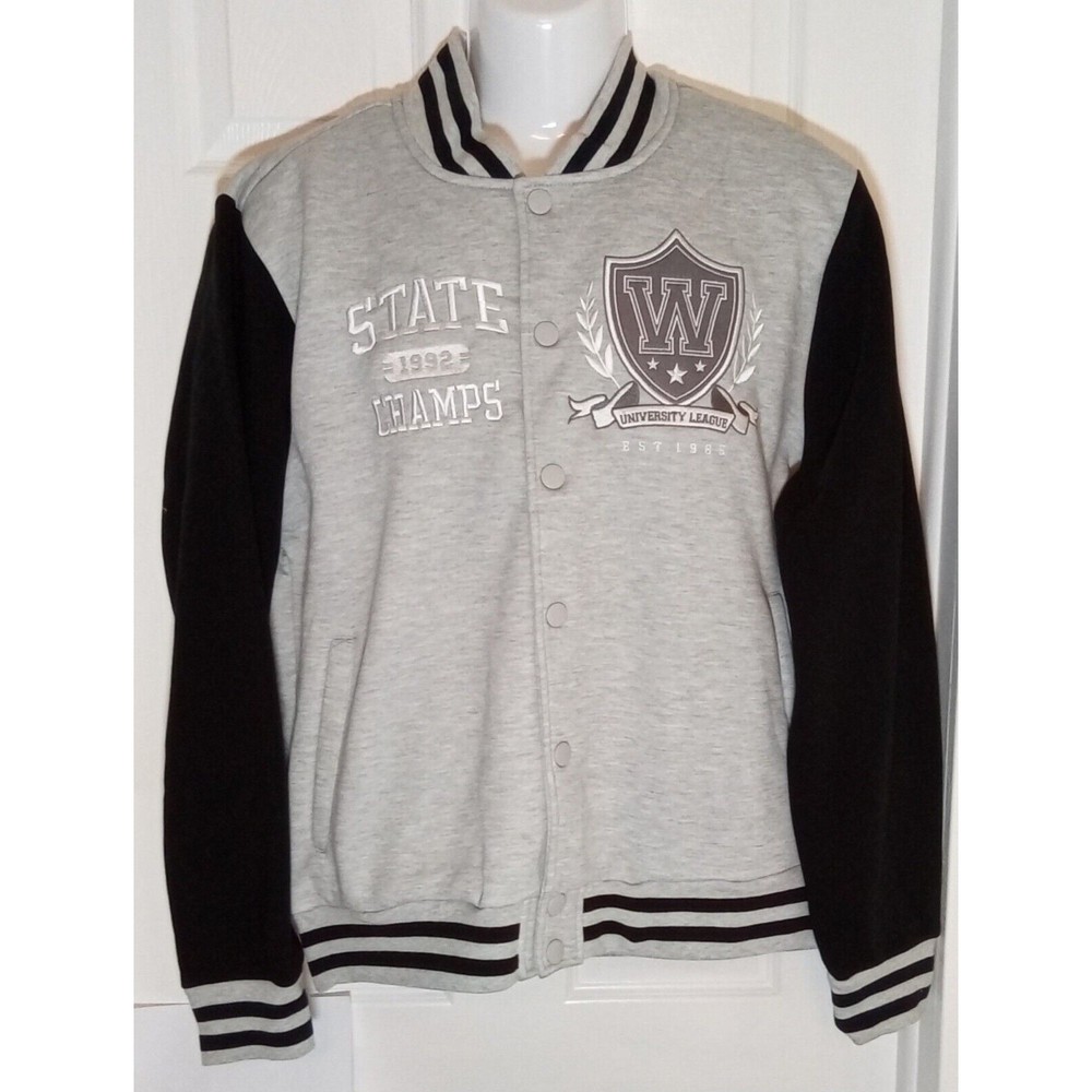Black Pike State Champs Varsity Jacket in Grey Size XL