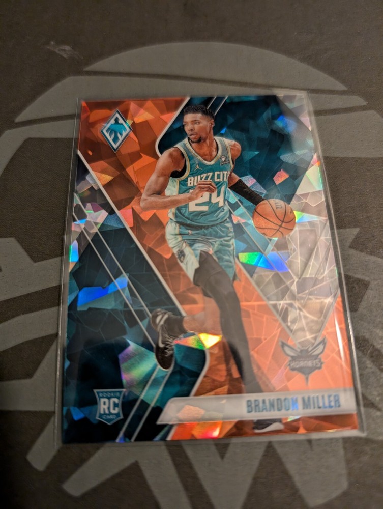 2023 Panini Phoenix Brandon Miller Orange Cracked Ice Rookie/249