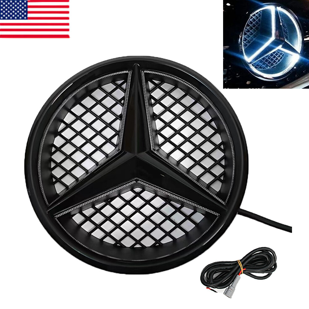 For 2008-2013 Mercedes-Benz W204 W245 C300 Front Grille Star Light Led Emblem