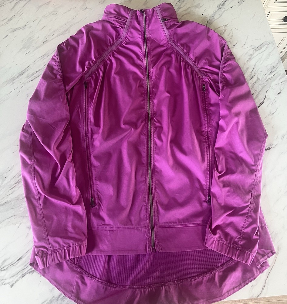 Lululemon Gather and Sprint Women's ultra violet Hood Activewear Jacket size 12