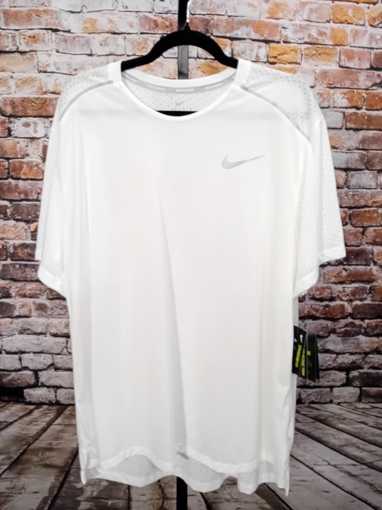 Nike Men's Dri-FIT Running Size XXLarge T-Shirt White New