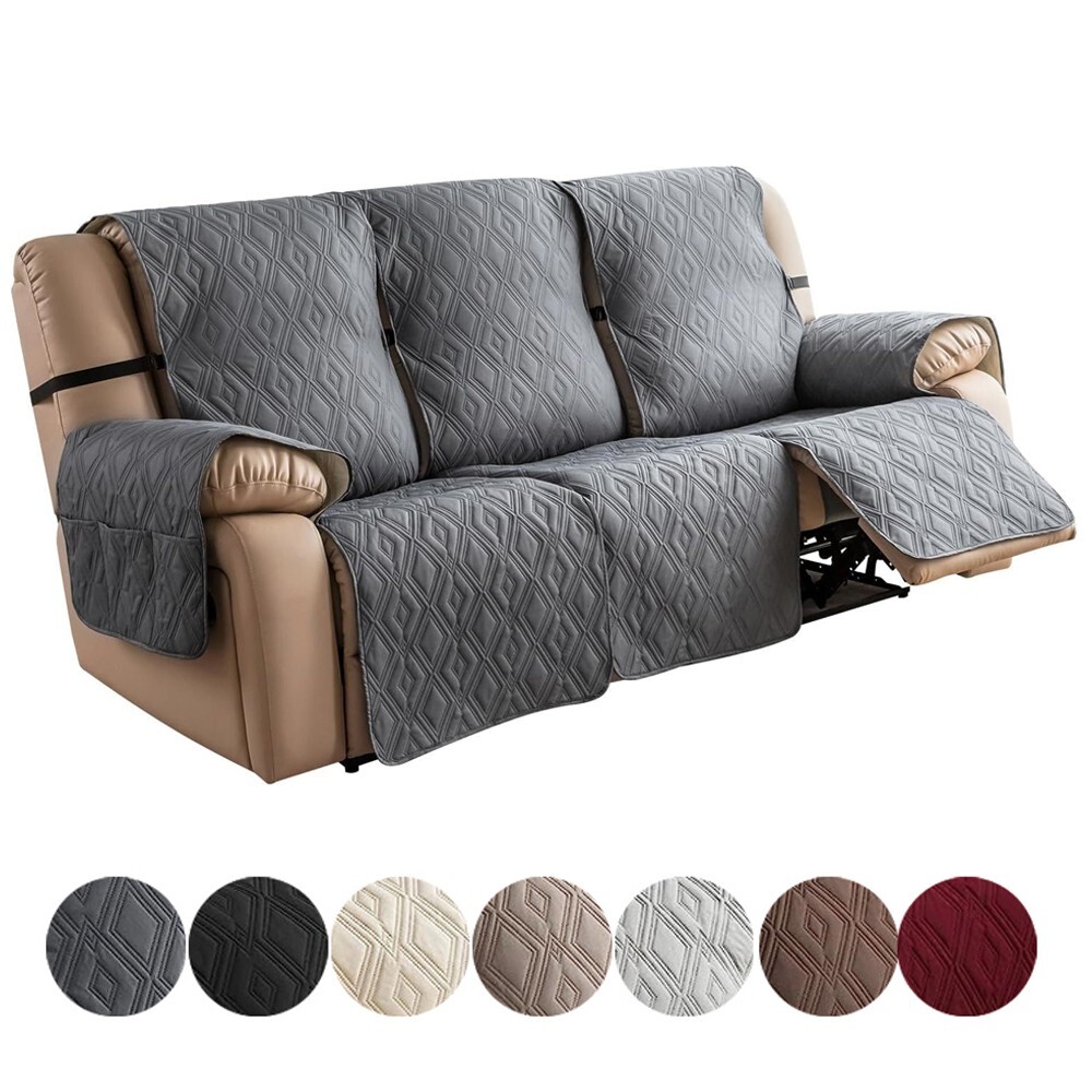 Waterproof non-slip sofa cover recliner 3 seats, furniture protection decoration