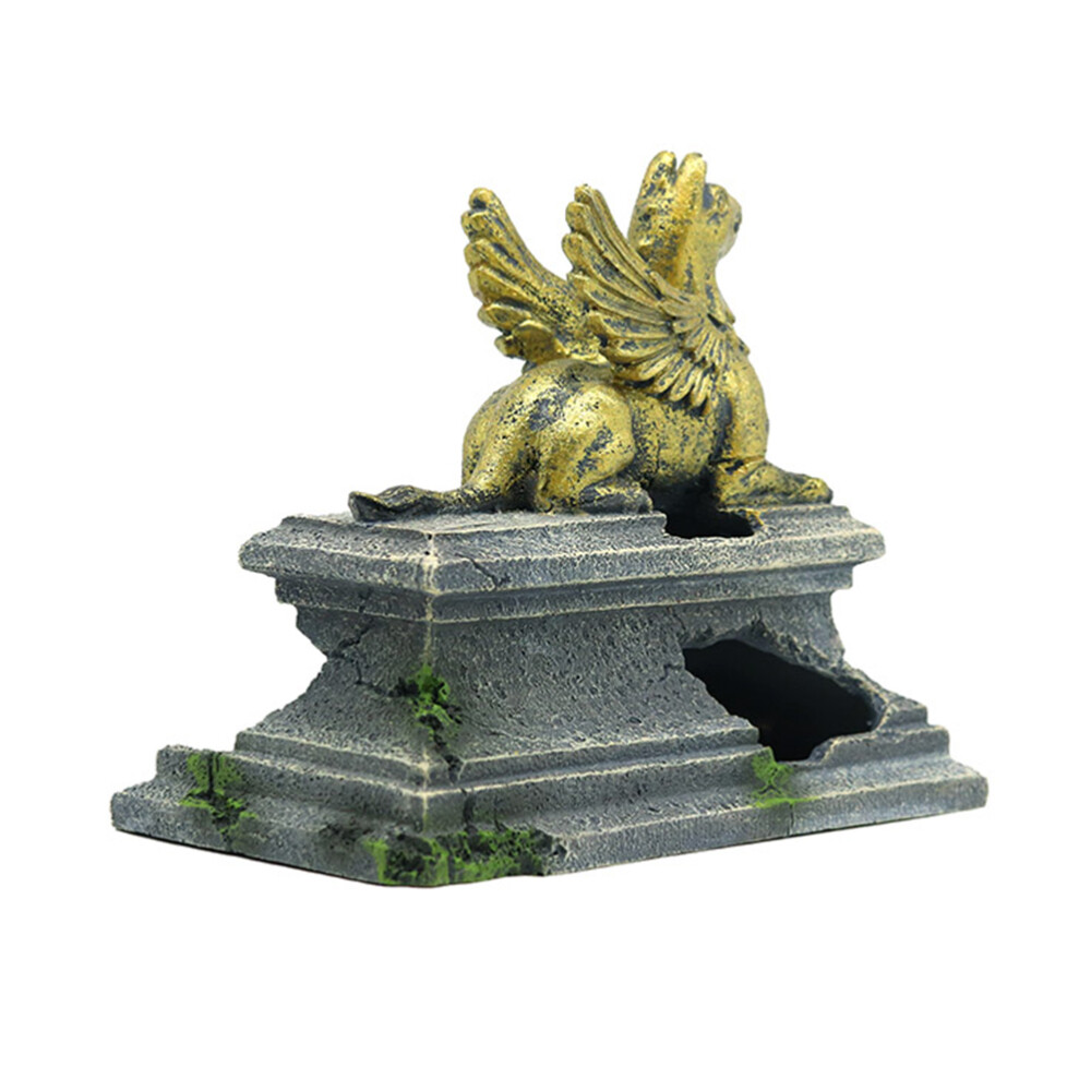 Feeders Decoration Fish Tank Landscaping Rockery Flying Deity Model