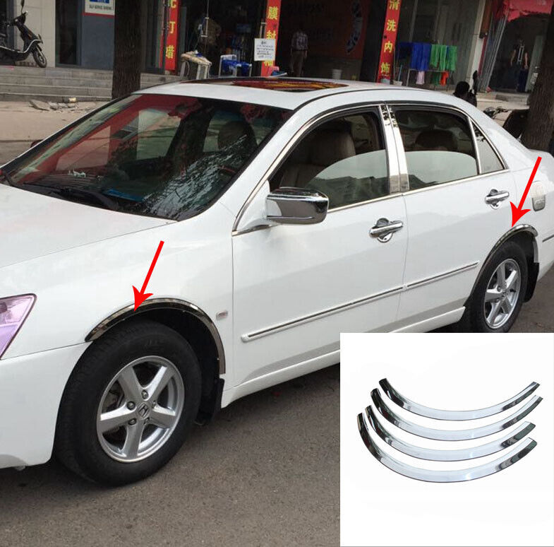 For Honda Accord Sedan Steel Fender Flare Kit Wheel Arch Cover Trim 2003-2007