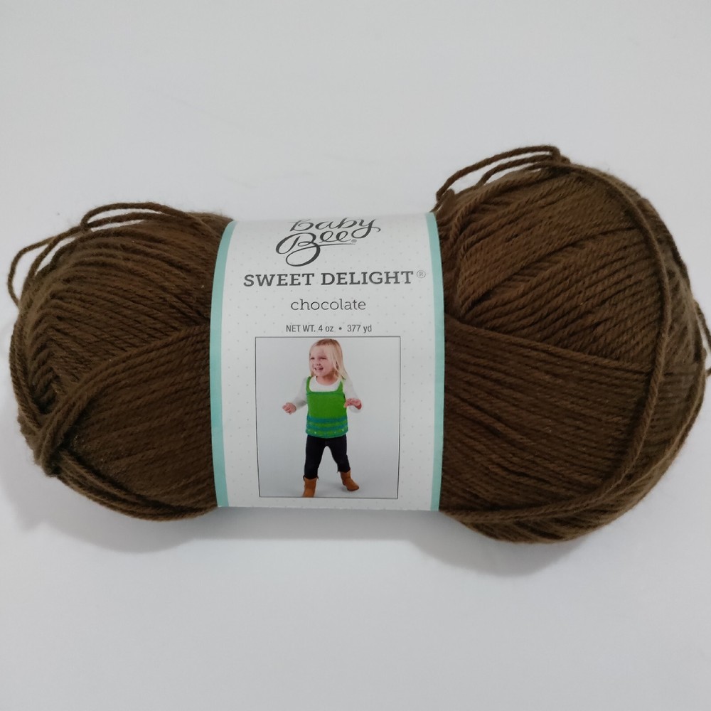 Baby Bee Sweet Delight Yarn Color Chocolate 80 Skein 3.4 Oz Brown