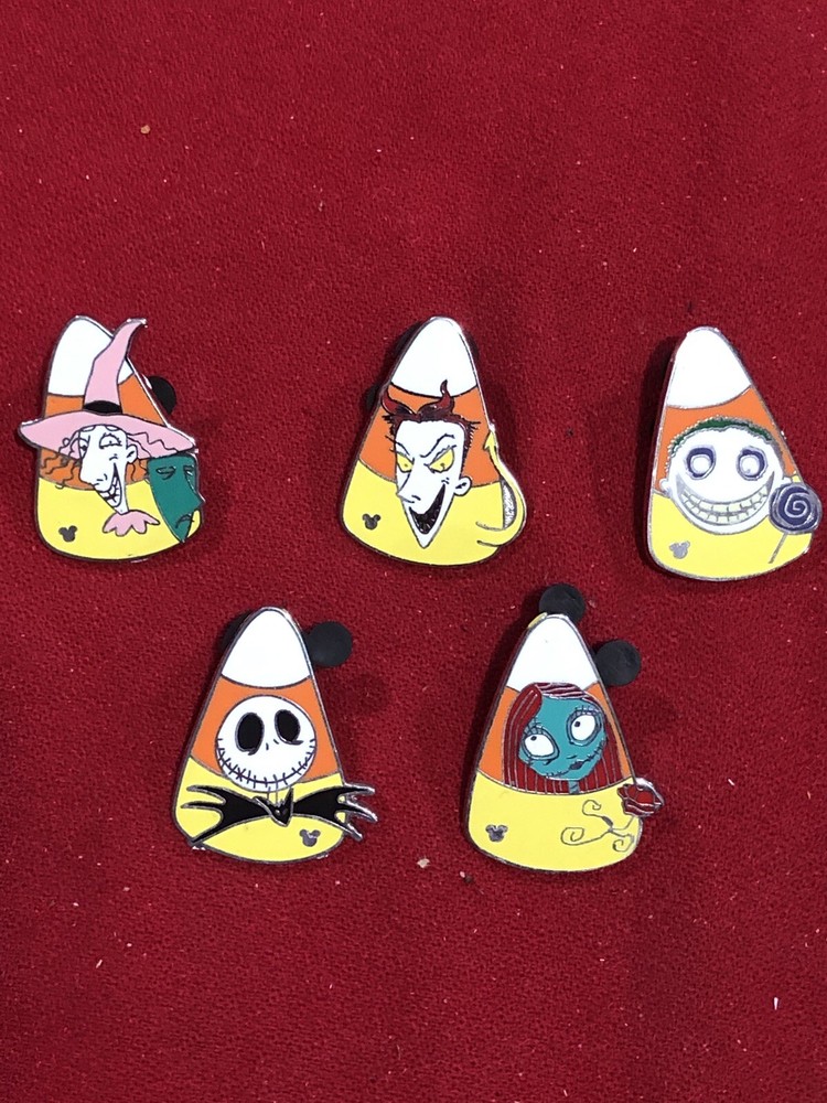 5 Disney pins Halloween Complete Character Candy Corn Set seen lotX
