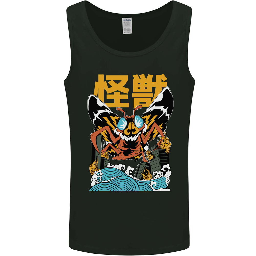 Kaiju Mothman Japanese Style Mens Vest Tank Top