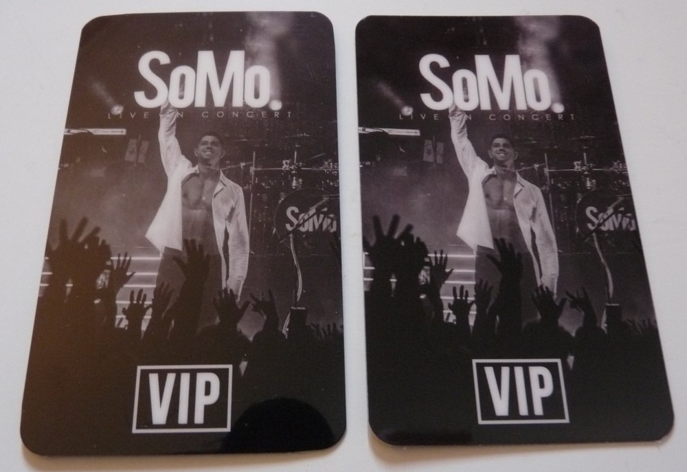 SoMo Concert Tour VIP Backstage Pass Laminate D2