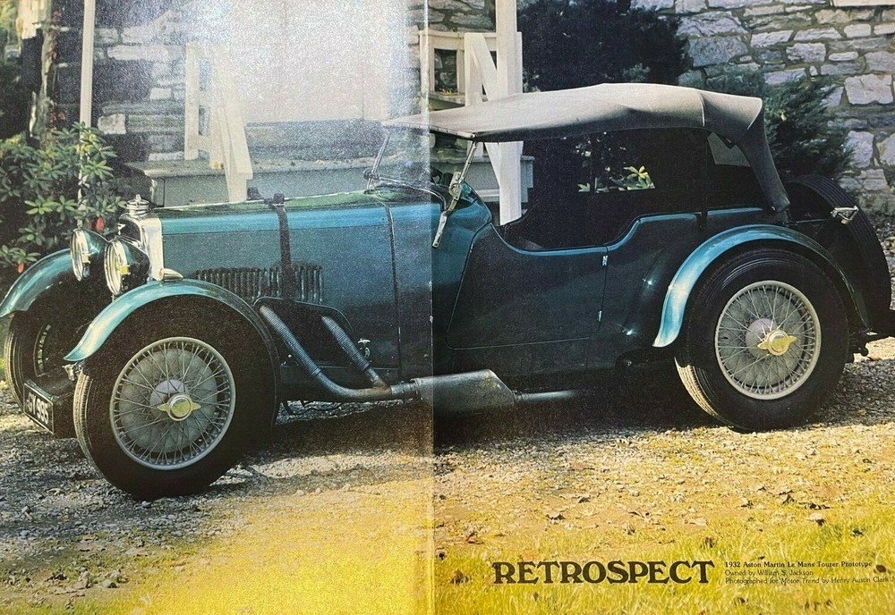 1932 Aston Martin Le Mans Tourer Prototype illustrated
