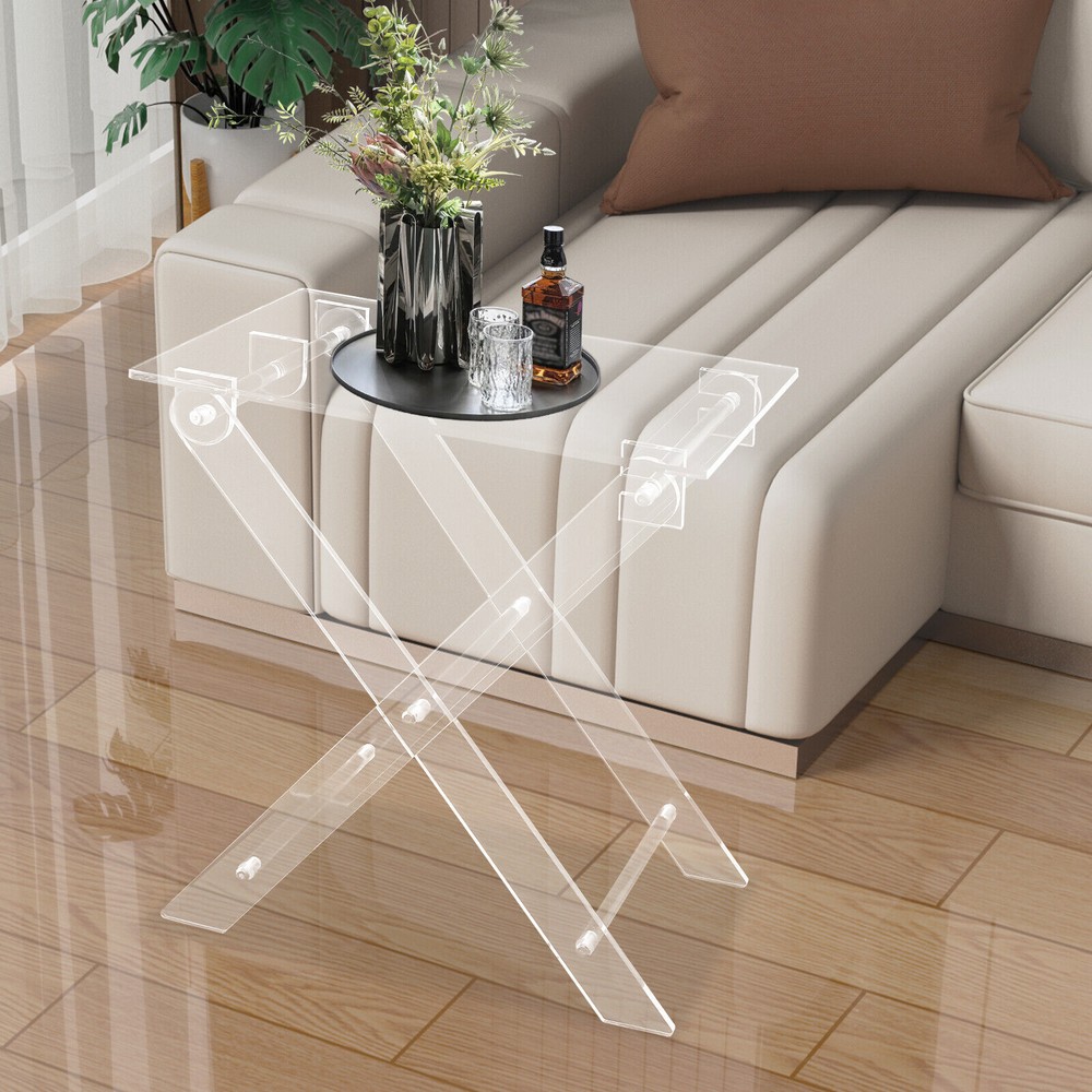 Foldable Acrylic Computer Stand Coffee Table For Living Room Bedroom