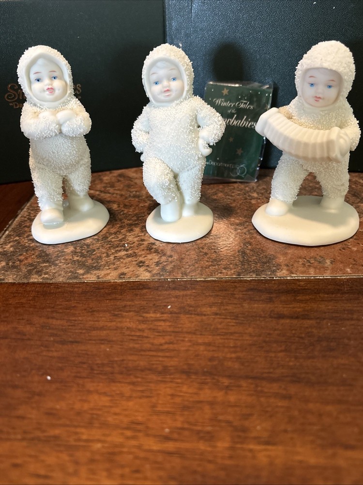 Dept 56 Snowbabies Dancing To A Tune Retired Set of 3 Figurines 6808-0 MINT