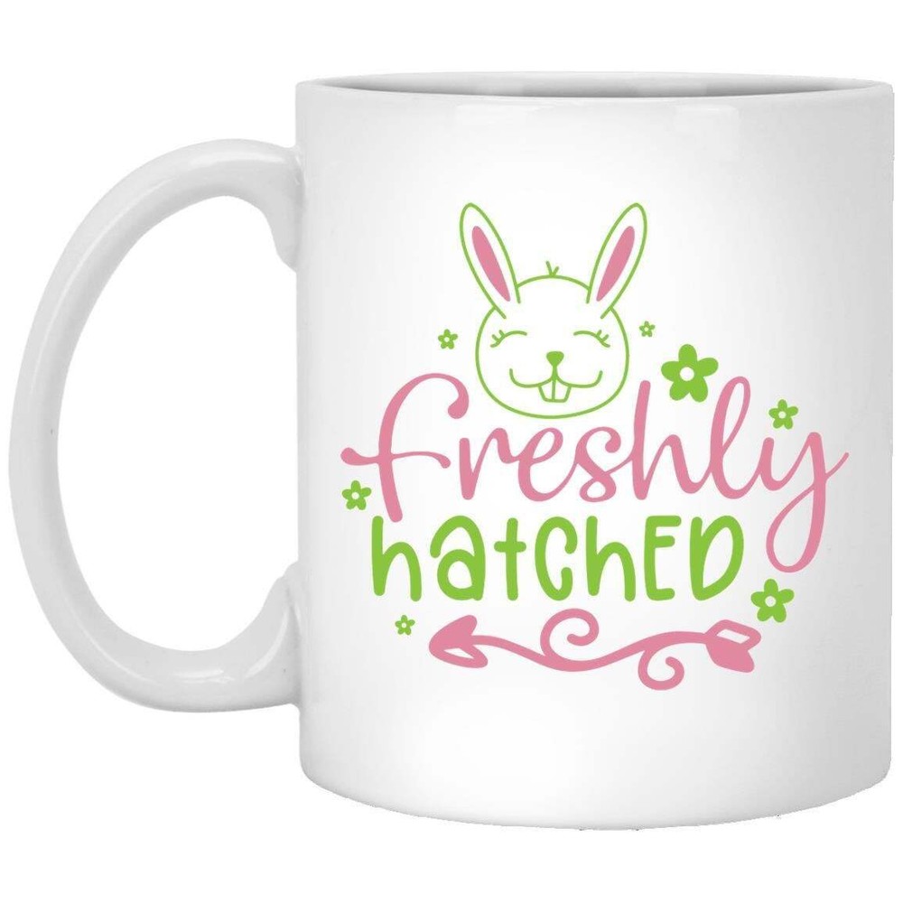 Easter Freshly Hatched Coffee Mug Gift for Family Mom Dad Grandma Grandpa Brother