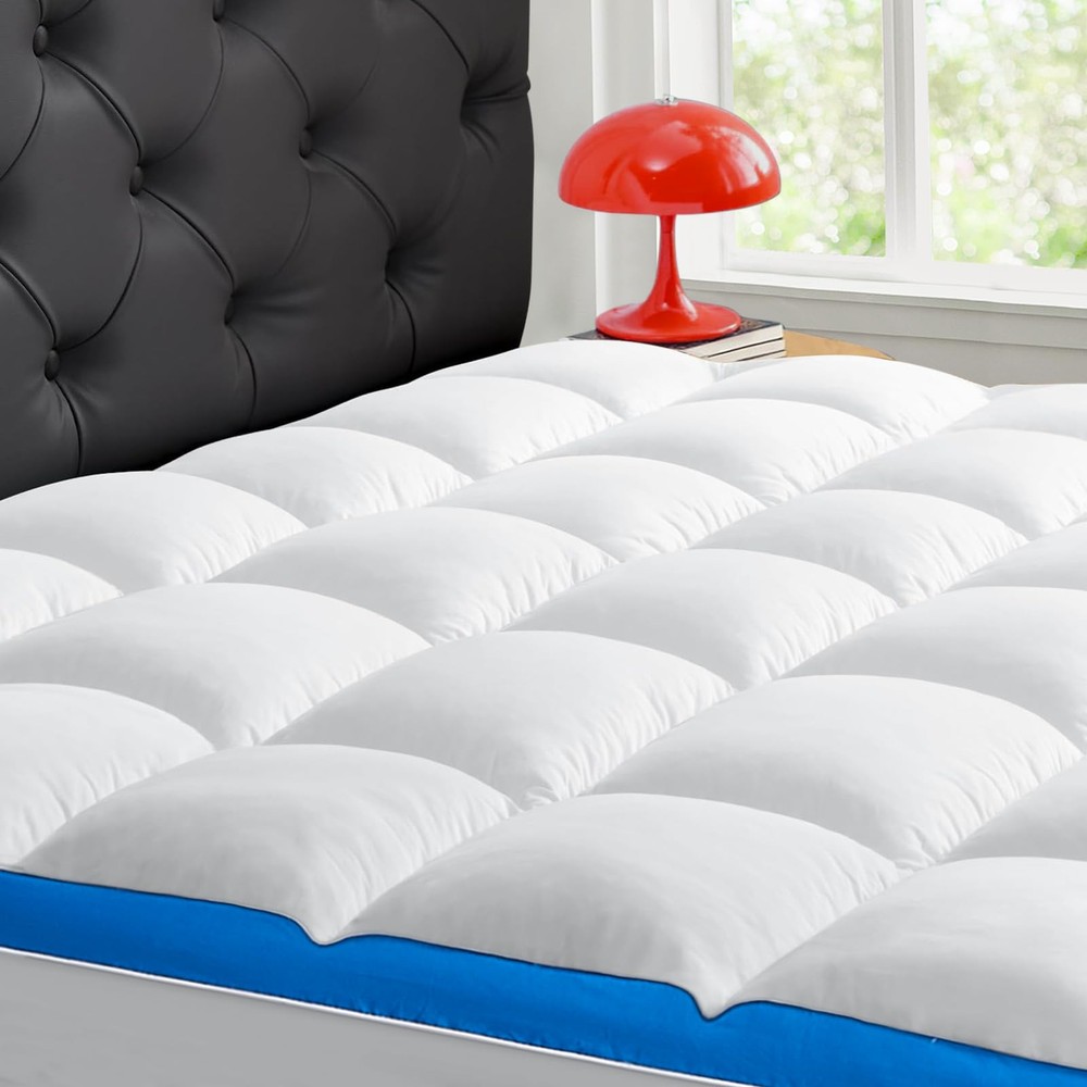 Queen Mattress Topper, Cooling Mattress Pad Cover PillowTop for Bed Back Pain...