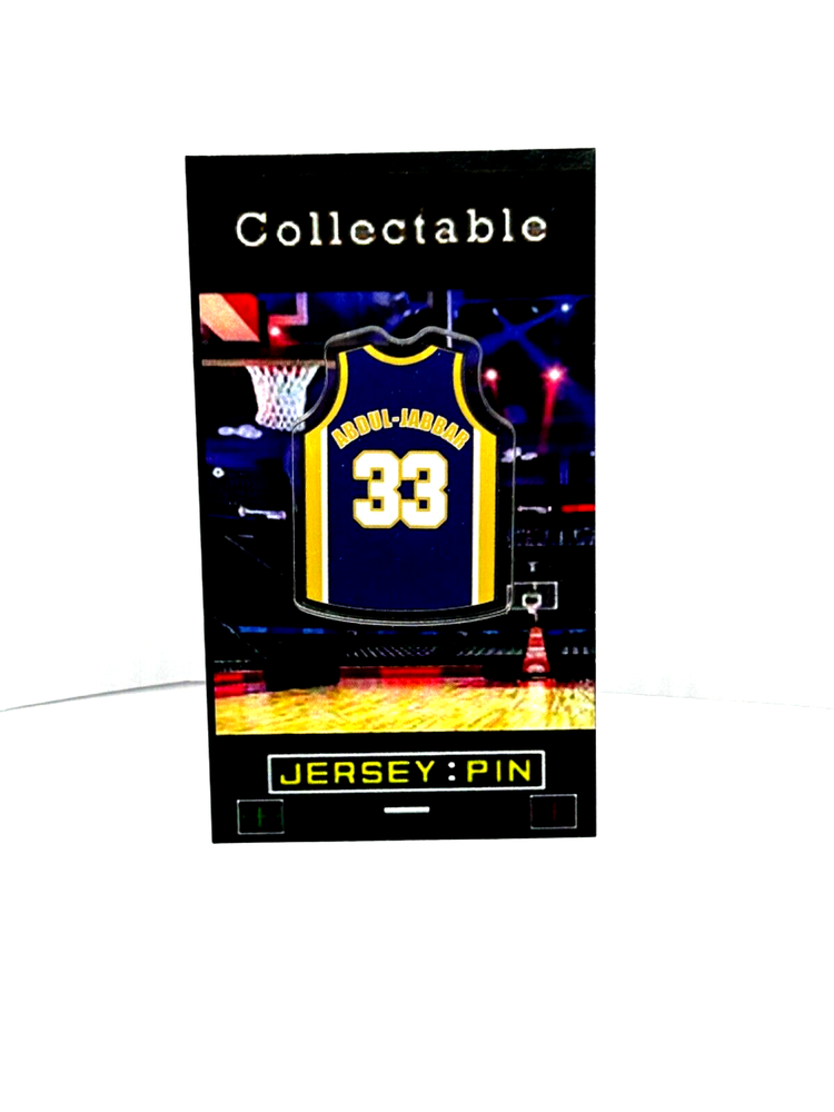 Vintage Kareem Abdul-Jabbar Lakers Collectible Jersey Lapel Pin - Showtime Era