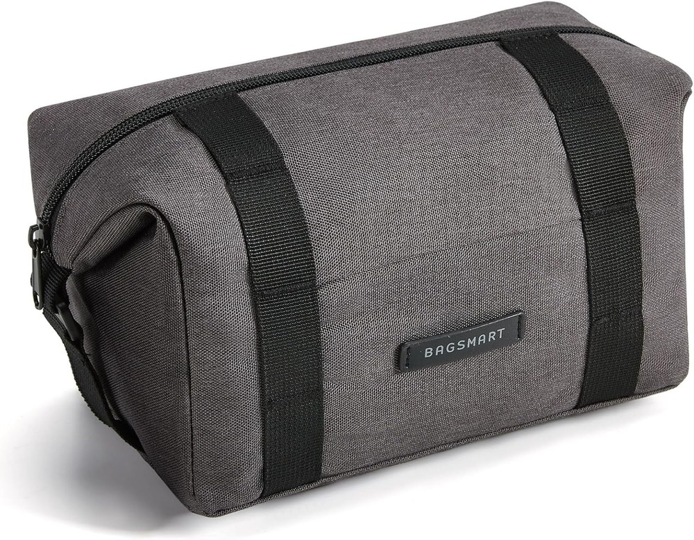 BAGSMART Large Waterproof Hanging Toiletry Bag for Men in Black