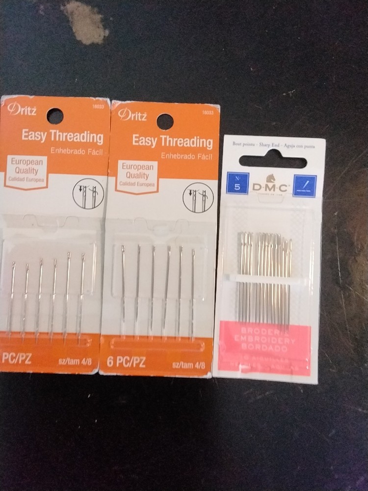 3 Pack Of Random Sewing Needles