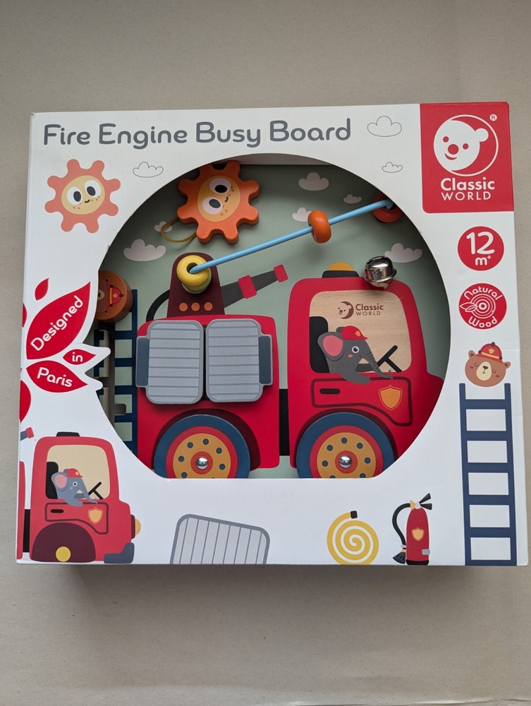 Fire Engine Truck Busy Board made by Classic WORLD 12 + m 20168 Open Box