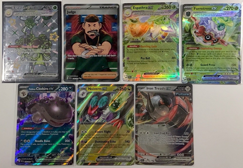 7 Pokemon Paldean Fates Mixed Cards Bulk Lot