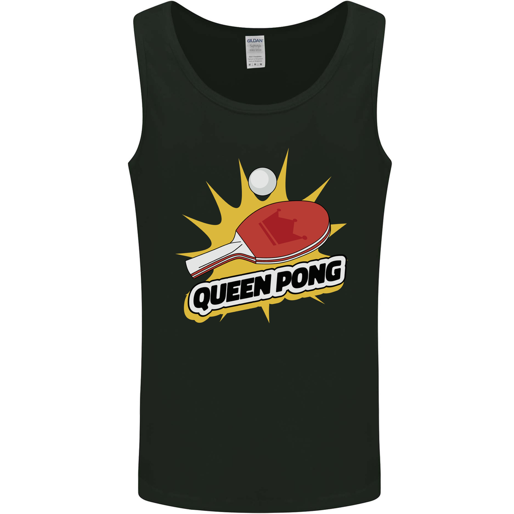 Queen Ping Pong Table Tennis Funny Mens Vest Tank Top
