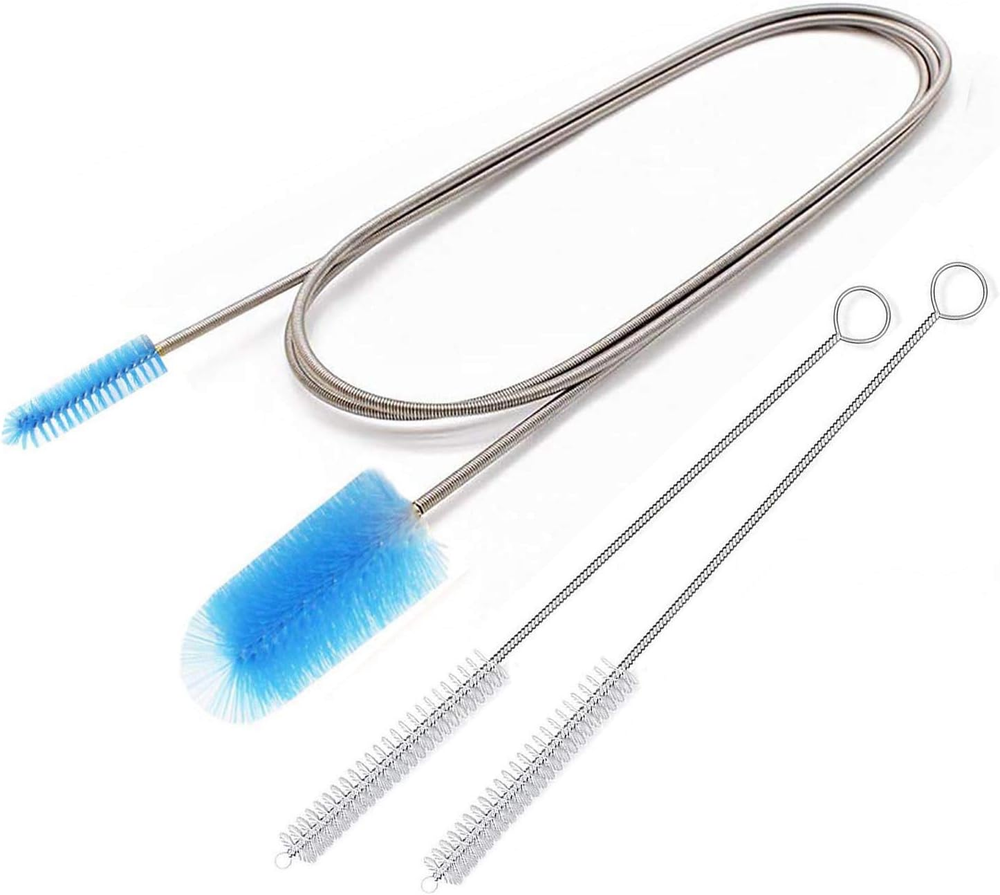 Flexible Drain Brush，Nylon Cleaner Double Ended Elastic Hose Pipe 67-Inch and 2